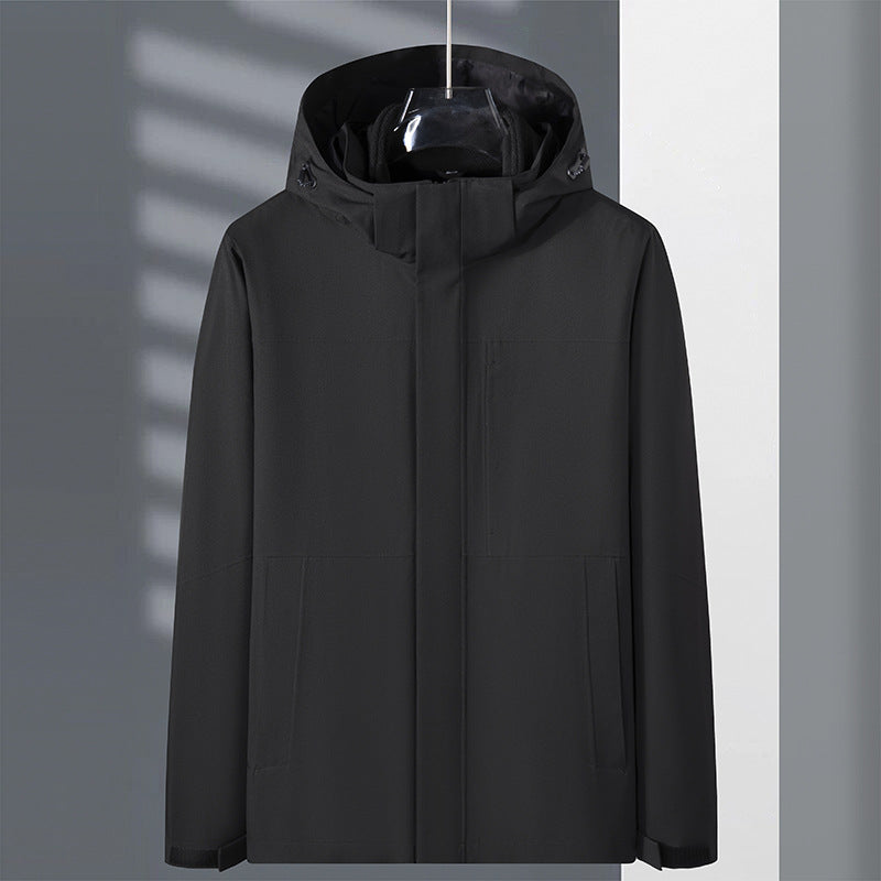 Black jacket on a gray background