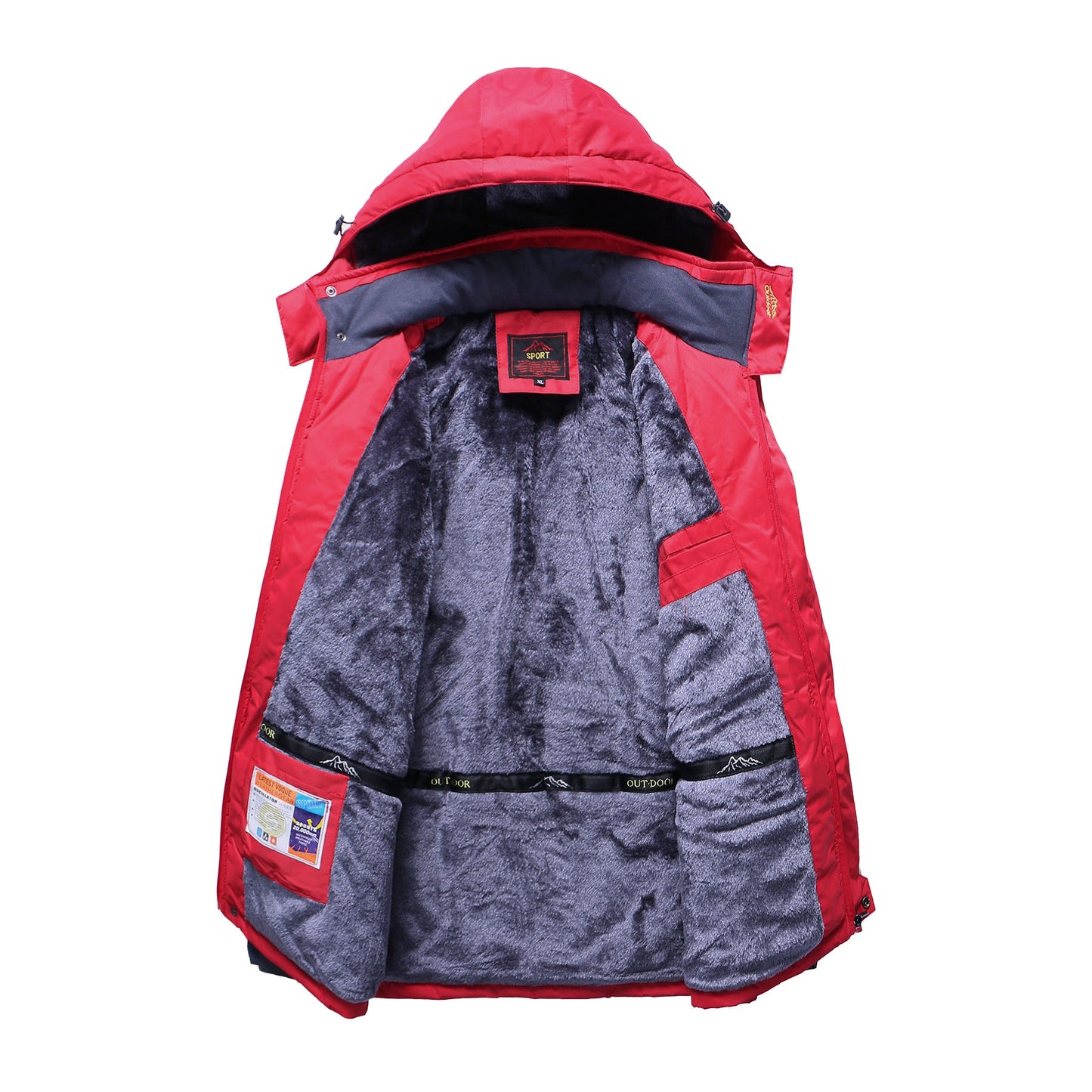 Men’s Winter Windproof Ski Fur Jacket