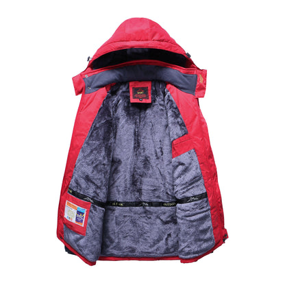 Men’s Winter Windproof Ski Fur Jacket