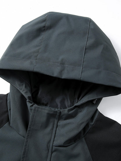 European American Hooded Windproof Water-Repellent Outdoor Jacket