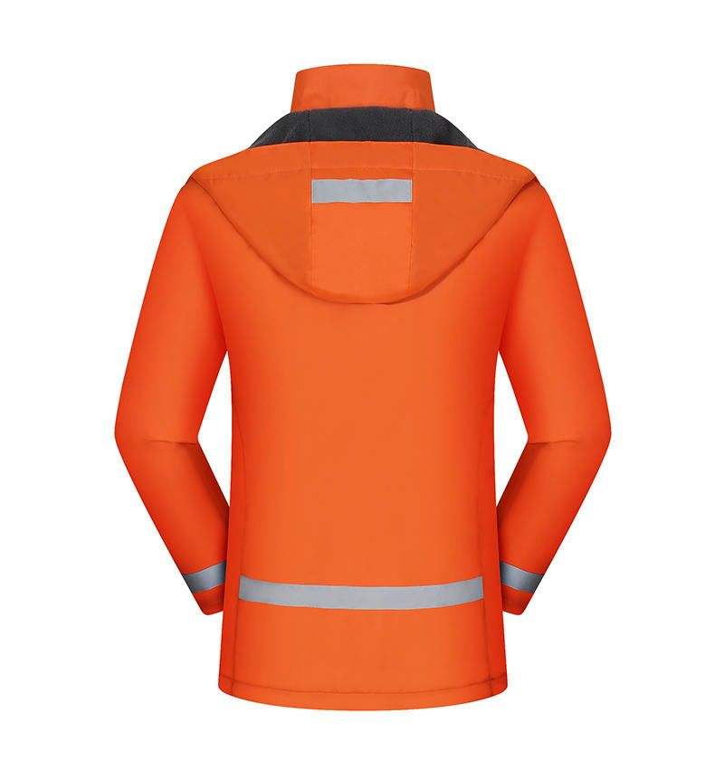 Detachable Hooded Fleece Winter Work Jacket