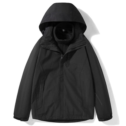 Black hooded jacket 